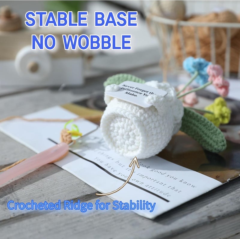 YOOJEE Valentines Day Gifts for Teacher Women Coworker Female Boss Positive Crochet Animals Handmade Emotional Support Appreciation Inspirational Retirement “Never Forget The Difference You Make” - Image 2